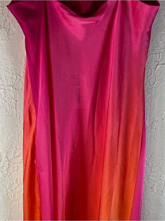 12th Tribe Mirabella Pink Satin Sorbet Maxi Dress - Picture 13 of 16